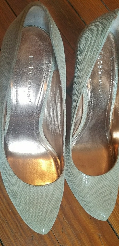 BCBGenteration nude textured high heel shoes